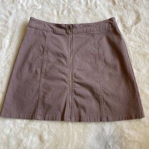 Purple Denim Skirt